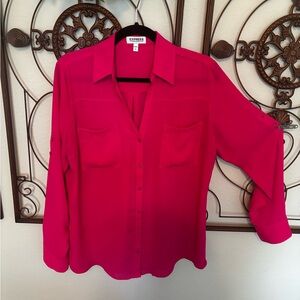 Express Women's Pink Portofino Blouse